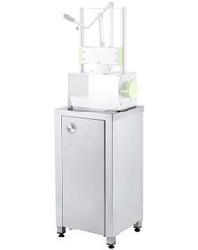 Resim Cancan Ananas Soyma Ve Dilimleme Makinesi Standı 