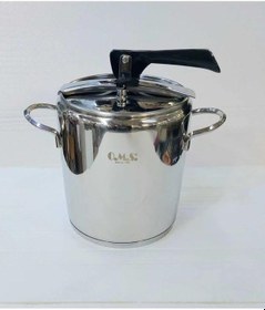 Resim Oms 5110 Silindir Klasik Düdüklü Tencere 7 Litre Silver Gri 