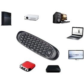 Resim Lvsqvr Kablosuz Air Mouse Mini Klavye Çok Fonksiyonlu 