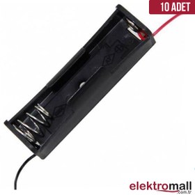 Resim ELEKTROMALL 18650 Pil Yuvası Lityum Iyon Tekli - 10 Adet 