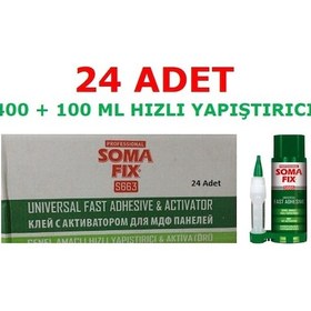 Resim 24 Adet 400+100 Ml Soma Süper Bond Çift Hızlı Yapıştırıcı 1 Koli 