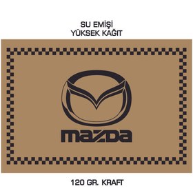 Resim duha trend 35x50 120 Gr. Kraft Kağıt Oto Paspası Mazda Yatay 100 Adet 