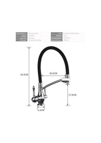 Resim Mutfak Eviye Bataryası Dual Flow Su Arıtma Çıkışlı Fiskiyeli Nikel 