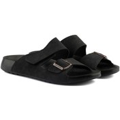 Resim Roy Jones Madrid Erkek Siyah Cırtlı Tokalı Günlük Terlik 5001 Siyah 