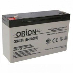 Resim Orion Orn6120 6v 12ah Bakımsız Kuru Akü 