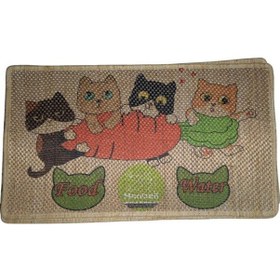 Resim Nanbell Jüt Halı Kedi Tırmalama Desenli 10 