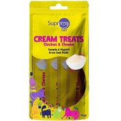 Resim Supreme Crema Tavuk Etli Ve Peynirli Ek Besin ve Kedi Ödülü 4x14 Gr 