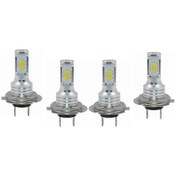 Resim Far H7 80w 3570 2smd 6000k Yüksek Parlaklıkta Dekodlama Işığı, Araba Led Sis Farı, Motosiklet Işığı H7 4 Adet 