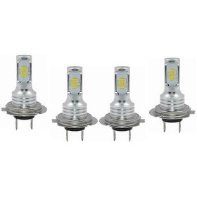 Resim Far H7 80w 3570 2smd 6000k Yüksek Parlaklıkta Dekodlama Işığı, Araba Led Sis Farı, Motosiklet Işığı H7 4 Adet 