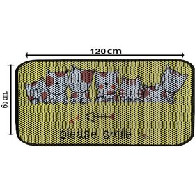 Resim Aktunç Elekli Tuvalet Desenli Önü Kedi Kumu Paspası 60x120 Cm Desen 5 