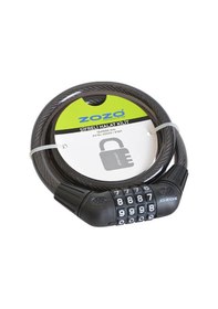 Resim Zozo - 4 Lü Şifreli Halat Kilit Mavi Siyah 