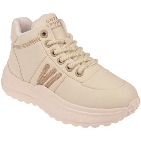 Resim Guja Uzun Konçlu Kadın Spor Ayakkabı Gj-3174 Bej-bej Bej 