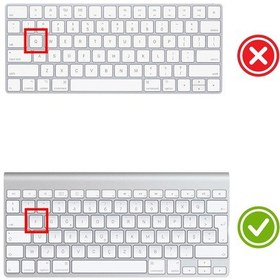 Resim Klavye Koruyucu Magic Keyboard-1 A1314 A1242 İle Uyumlu F-türkçe Daktilotip Baskı Siyah 