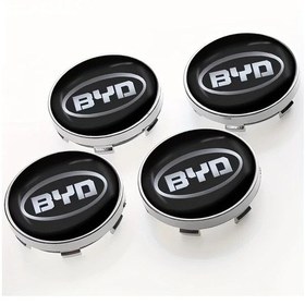 Resim Xuweiwei 4 Adet 60mm Siyah Araba Jant Kapağı Emblem Byd G3 I3 Ea1 Dmi 2din 2014 G6 Qin Tang F3 E6 Atto 3 Yuan Plus Song Max F0 