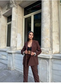 Resim Aec Prive Kadın Blazer Ceket Takım - Şık ve Modern - Kahverengi / L / Kadın / Kız 