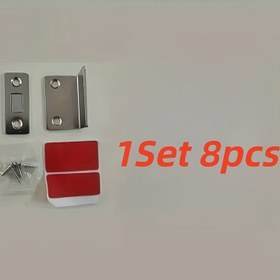 Resim 1 Takım 8 Parça Manyetik Kapı Durdurucu ve Kilit: Kolay Kurulum ile Güvenli Dolap & Mobilya Kilitleme 