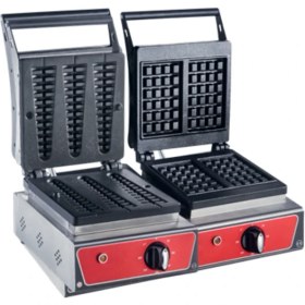 Resim CSA Karacasan Elektrikli Kare + Çubuk Waffle Makinesi 