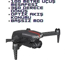Resim Azurtech Katlanabilir Mini Drone 1080P Hd Kamera ile 100 Metre Uçuş Mesafesi ve 20 Dk Süre 
