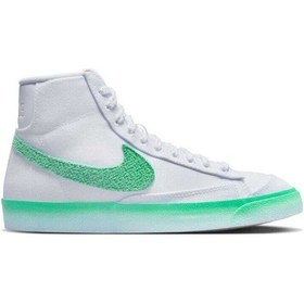 Resim Nike Blazer Mid 77 Spring Green Kadın Sneaker Ayakkabı Beyaz 