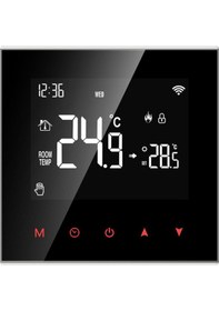 Resim Leezsing Tuya Wıfı Sıcaklık Kontrol Cihazı Haftalık Programlanabilir Sıcaklık Zamanlama Ayarı Cep Telefonu Tuya Smartlife App Uzakta-188 