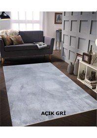 Resim Balat Halı Dekoratif Peluş Halı Peluş Yolluk - Oturma Odası Halısı Salon Halısı Yolluk Çok Renkli 