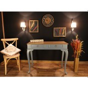 Resim Wooding 100 Cm Çekmeceli Masif Gri Naturel Dresuar (548587869) Gri 