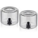 Resim Yuvarlak Tuzluk Biberlik 2li Set 6x5 Cm The Mia