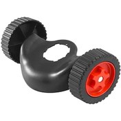 Resim Dianziye Plastik Siyah-kırmızı 30 Cm Çim Biçme Makinesi Tekerleği - Evrensel Ve Çıkarılabilir Bahçe Aleti 