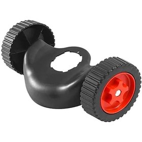 Resim Dianziye Plastik Siyah-kırmızı 30 Cm Çim Biçme Makinesi Tekerleği - Evrensel Ve Çıkarılabilir Bahçe Aleti 