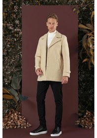 Resim Ka 078 Slim Fit Bej Spor Kaban Bej 