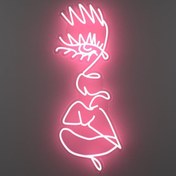 Resim Damlayan yüz - Neon Tabela 