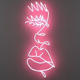Resim Damlayan yüz - Neon Tabela 