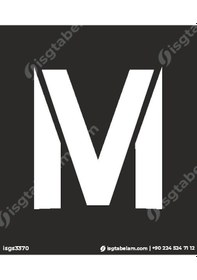 Resim M Harfi Boyama Şablonu 