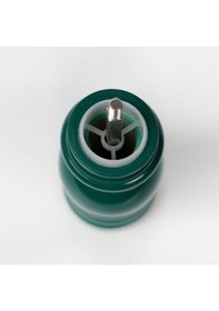 Resim Koyu Yeşil Ahşap Tuz Ve Karabiber El Değirmeni Öğütücü Grinder 18 Cm Koyu Yeşil 