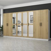 Resim Evim Kale 8 Kapaklı Aynalı 2Ç Dolap - Pera Ceviz 