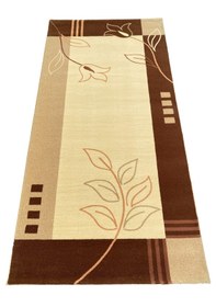 Resim Saray Halı Klasik 1938 Krem 100x200 Kahve Yolluk 2 Metre Açık Kahverengi - Krem 