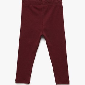 Resim Kız Bebek Pamuklu Kaşkorse Beli Lastikli Basic Uzun Tayt 