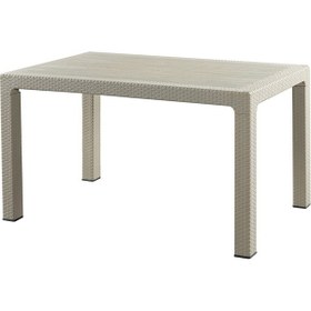 Resim Rattan Masa 70x120 Sabit Masa - Bahçe Balkon 