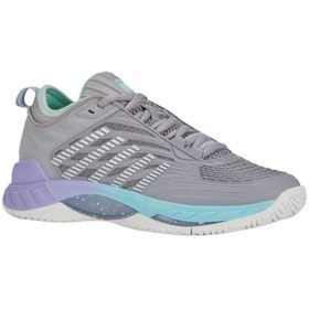 Resim K-swiss Hypercourt Supreme 2 Gri Kadın Tenis Ayakkabısı Beyaz - Gri 