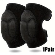 Resim Dashanshop Siyah M Ağır Hizmet Ayarlanabilir Dizlik Yetişkinler İçin Pedli Diz Koruyucu Siyah 