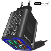 Resim İphone Uyumlu/Watch/airpods İçin Taşınabilir 50w 3 Renk Pd Qc Kablosuz Şarj Eu Black 02 