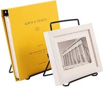 Resim JTRF Ayarlanabilir Şövale Katlanabilir Tablet Standı Tutucu, Demir Ekran Masaüstü Tablet Standı, Siyah Kaymaz Tel Tutucu Telefon, Tablet, Ekran Dekoratif Plaka için Şövale Standı (9-12,9 inç Tabletler 