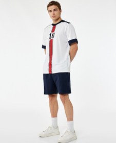 Resim Koton Rahat Kesim Cep Detaylı Beli Bağcıklı Spor Şort Lacivert 6wam40074nk Lacivert 