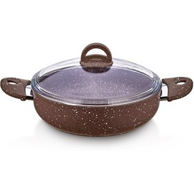 Resim Saflon SF8622GR Granit Line 22 CM Basık Tencere 2.25 L 