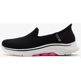 Resim Skechers Skechers Slip-ins: Go Walk 7 - Daley Kadın Siyah Yürüyüş Ayakkabısı 125228 Bkhp Siyah 