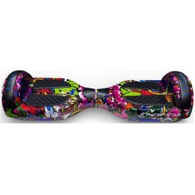 Resim Elektrikli Kaykay Hoverboard Bluetooth Hoparlörlü RS-S5 Grafiti Mix 