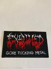 Resim StüdyoÜmitTişört Exhumed Logo Patch-peç,arma,kot Yaması 