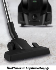 Resim GoldMaster Zümrüt 4 Litre Geniş Kapasiteli Hız Ayarlı Toz Torbalı 5 Yıl Garantili Elektrikli Süpürge 