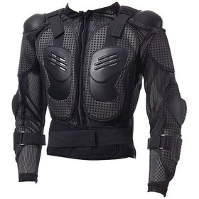 Resim Samdoo Motorsiklet Sürüşü İçin Tam Vücut Koruma Yeleği: Omurga, Omuz Ve Göğüs Korumalı, Ayarlanabilir Bel Kemeri, Çeşitli Boyutlar, Siyah Renk. 