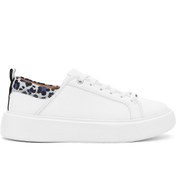 Resim Derimod ACBC x Derimod Kadın Beyaz Bağcıklı Leopar Detaylı Sneaker 25SFD435014 